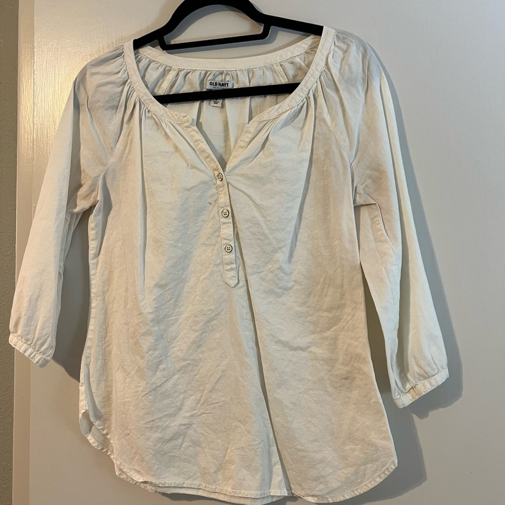 Xs white old navy top